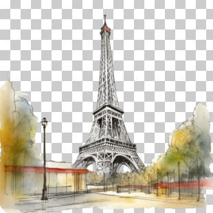 Eiffel Tower
 - Eiffel Tower Sketch Illustration PNG
