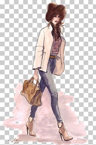 Drawing Fashion Illustration Watercolor Painting Sketch PNG, Clipart ...