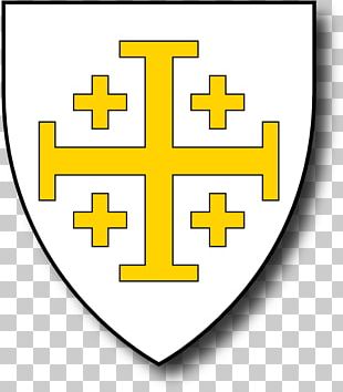 Kingdom Of Jerusalem Jerusalem Cross Coat Of Arms Flag Of Jerusalem PNG ...