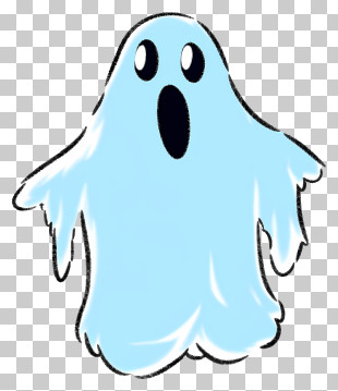 Ghost - Blue Ghost Illustration PNG