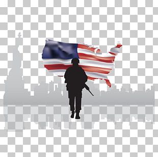 Soldier Silhouette United States PNG, Clipart, Black And White ...