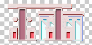 Fuel Icon City Element Icon Gas Station Icon PNG