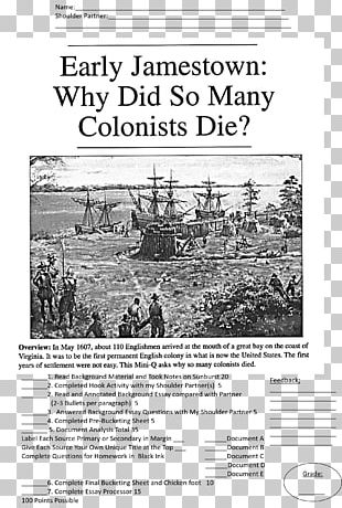 Jamestown Document-based Question Essay Teacher School PNG