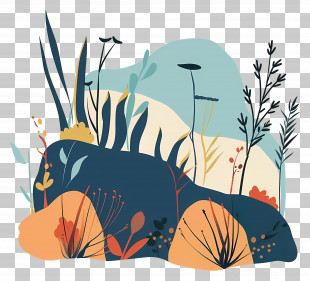 Abstract Nature Illustration - Abstract Nature Illustration PNG