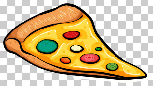 Pizza Slice - Cheesy Pizza Slice With Toppings PNG