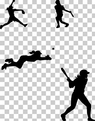 softball silhouette clip art
