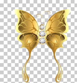 Golden Butterfly Png Images Golden Butterfly Clipart Free Download