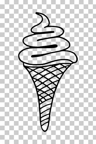 Ice Cream Cones Sundae Coloring Book PNG