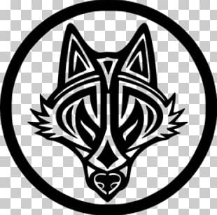 tribal wolf head symbol