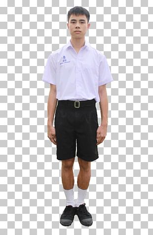 green and white school uniform