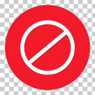 Not Allowed Icon - Red Prohibition Sign Logo PNG
