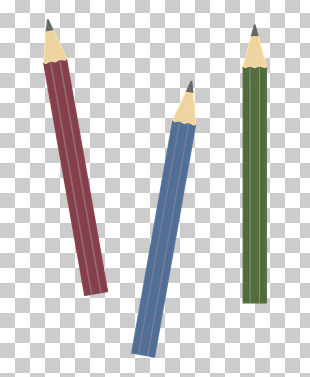Icon - Colored Wooden Pencils PNG