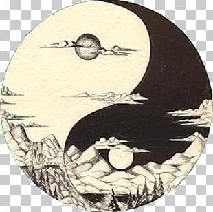 Yin And Yang Moon Drawing Light Tattoo PNG