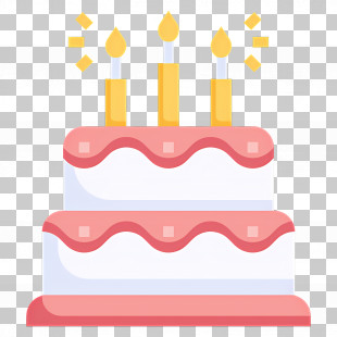 Birthday Cake - Birthday Cake With Candles PNG