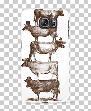 Simmental Cattle Highland Cattle Wall Canvas Printing PNG