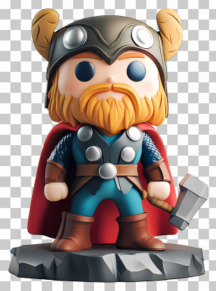 Thor - Cute Thor With Hammer PNG