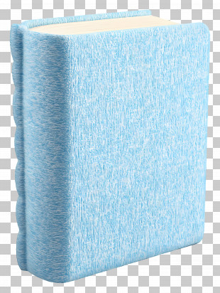 3d Book - Textured Blue Book Illustration PNG