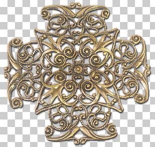 Brass Filigree Jewellery Silver Stamping PNG