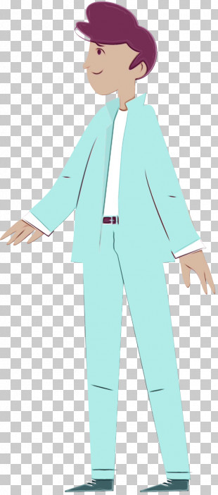Uniform Cartoon Character Angle Line PNG