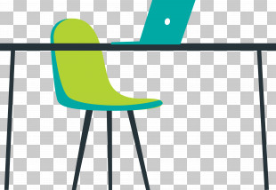 Angle Line Green Area Chair PNG