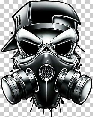 Stencil Gas Mask Skull Drawing Png Clipart Art Drawing Gas Mask Graffiti Headgear Free Png Download