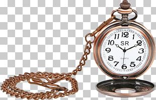 Pocket Watch Chain Silver PNG