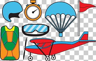 Airplane Helmet Parachuting PNG