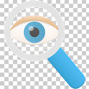 Eye Glasses - Eye With Magnifying Glass Icon PNG
