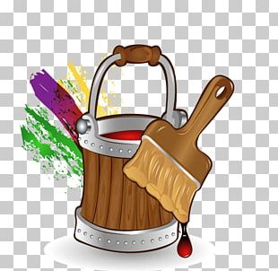 Paint Bucket Brush PNG, Clipart, Art, Art Wall, Brush, Bucket, Clip Art ...