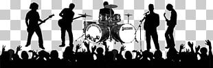 Rock Band Musical Ensemble Silhouette Graphics Png, Clipart, Audio 