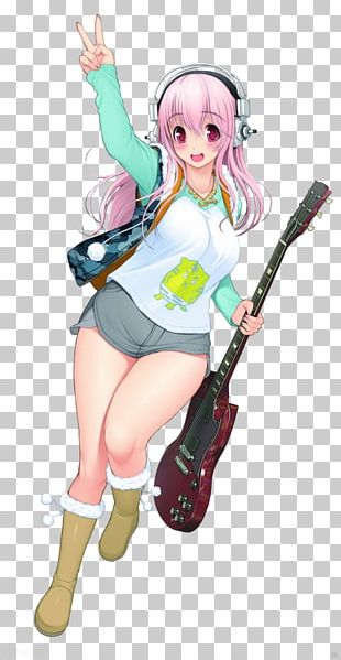 Super Sonico Ecchi Anime Bikini Swimsuit PNG, Clipart, Arm, Black Hair ...