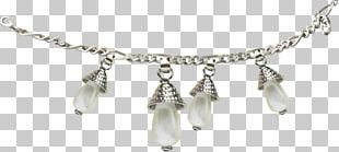 Pearl Earring Necklace Body Jewellery PNG