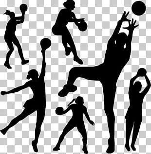 Netball Silhouette PNG, Clipart, Arm, Basketball, Black, Black And ...