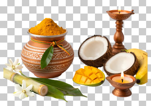 Tamil New Year - Traditional Puja Offerings PNG