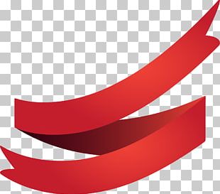 Red Ribbon Watercolor Painting PNG