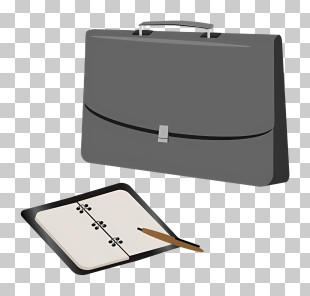 Icon - Briefcase With Notebook And Pen PNG