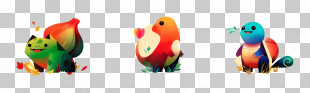 Squirtle - Colorful Cartoon Style Pokemon Starters PNG