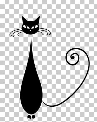 Black Cat Kitten Silhouette PNG, Clipart, Animals, Art, Black, Black ...