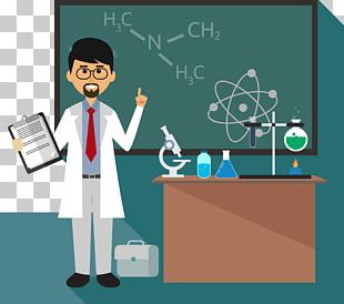Chemistry Teacher Chemical Formula Blackboard PNG