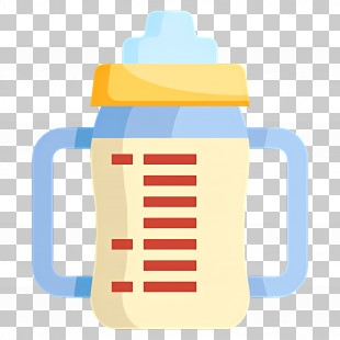Baby Cup - Adorable Flat Baby Bottle Illustration PNG
