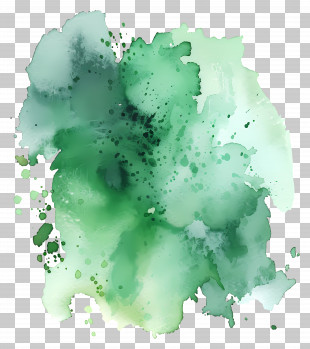 Green Watercolor Splash - Green Watercolor Splash Design PNG