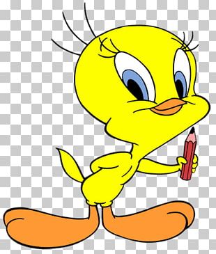 Tweety Drawing Png Clipart Art Beak Bird Cartoon Character