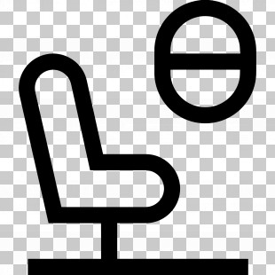 Aircraft Seat - Vehicle Seat Design Symbol Icon PNG