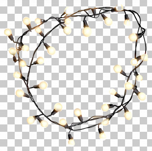 Fairy Lights - Warm Yellow String Lights For Decoration PNG