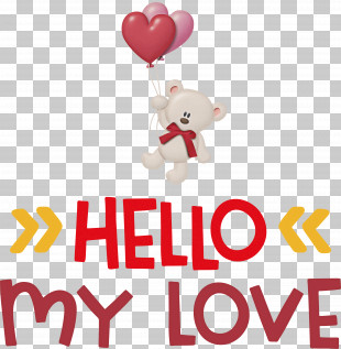 Hello My Love PNG Transparent Images Free Download