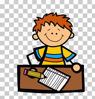 boy writing letter clipart