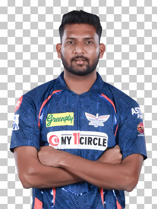 Lucknow Super Giants - Blue Cricket Jersey With Sponsor Logos PNG