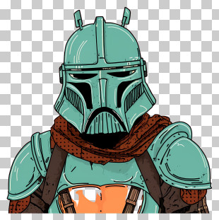 Star Wars Character - Armored Character With Helmet PNG