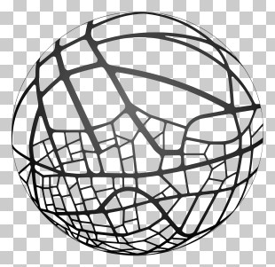 Sphere - Abstract Globe With Network Lines PNG