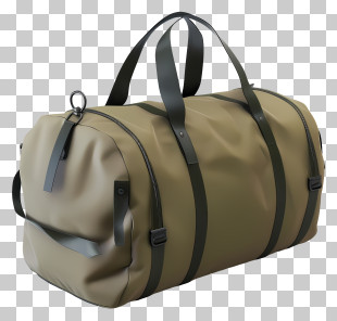 Duffel Bag - Practical Green Duffel Bag PNG